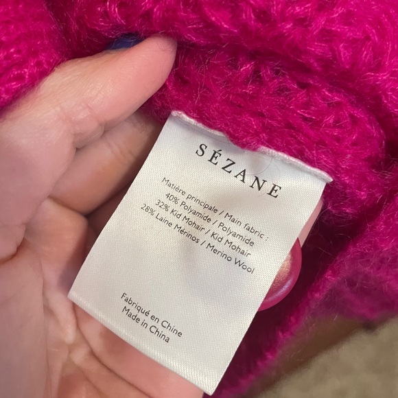 Sezane Achille Sweater Rose Vif - Picture 6 of 8